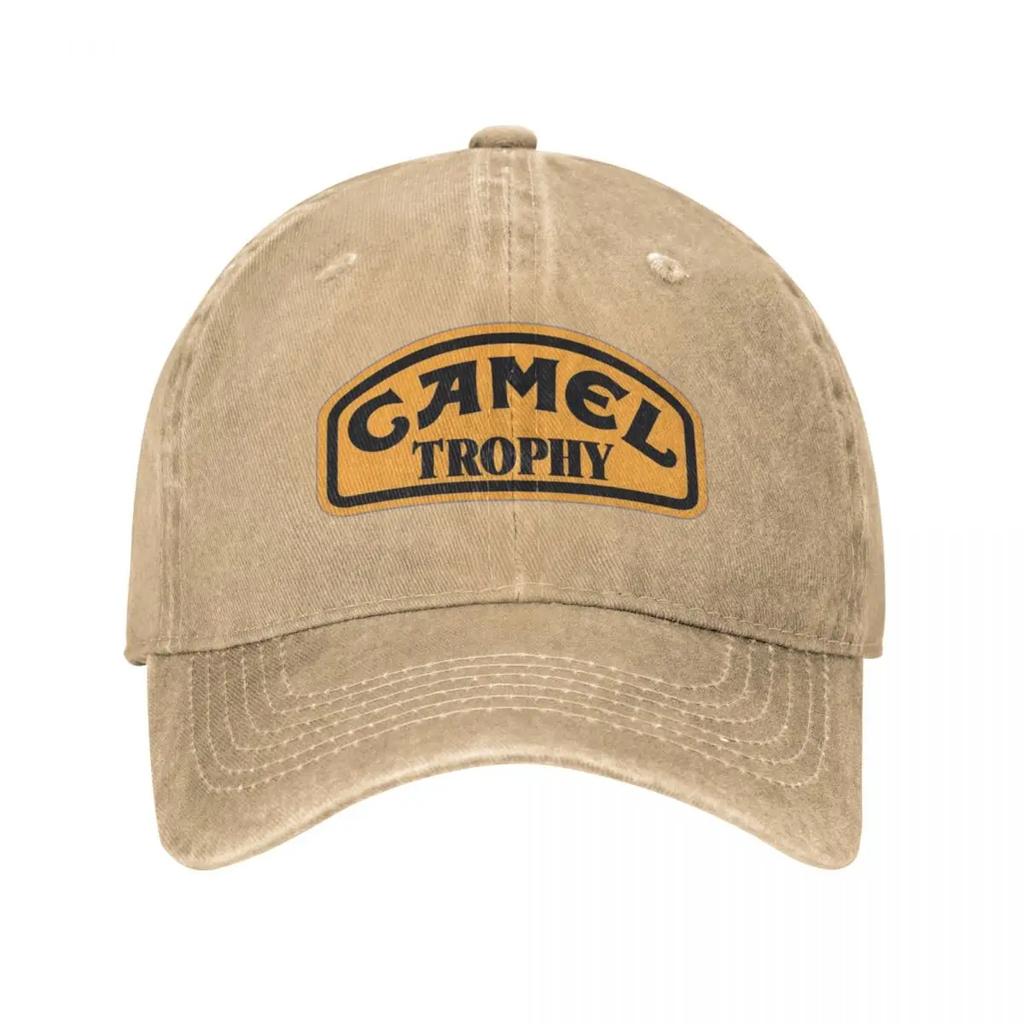 Camel Trophy Classic Logo Baseball Cap Vintage Distressed Denim Washed Snapback Cap Travel Unstructured Soft Caps Hat