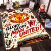 Manchester United Designed floor mat, suitable as a non-slip mat for the living room or bedroom sofa