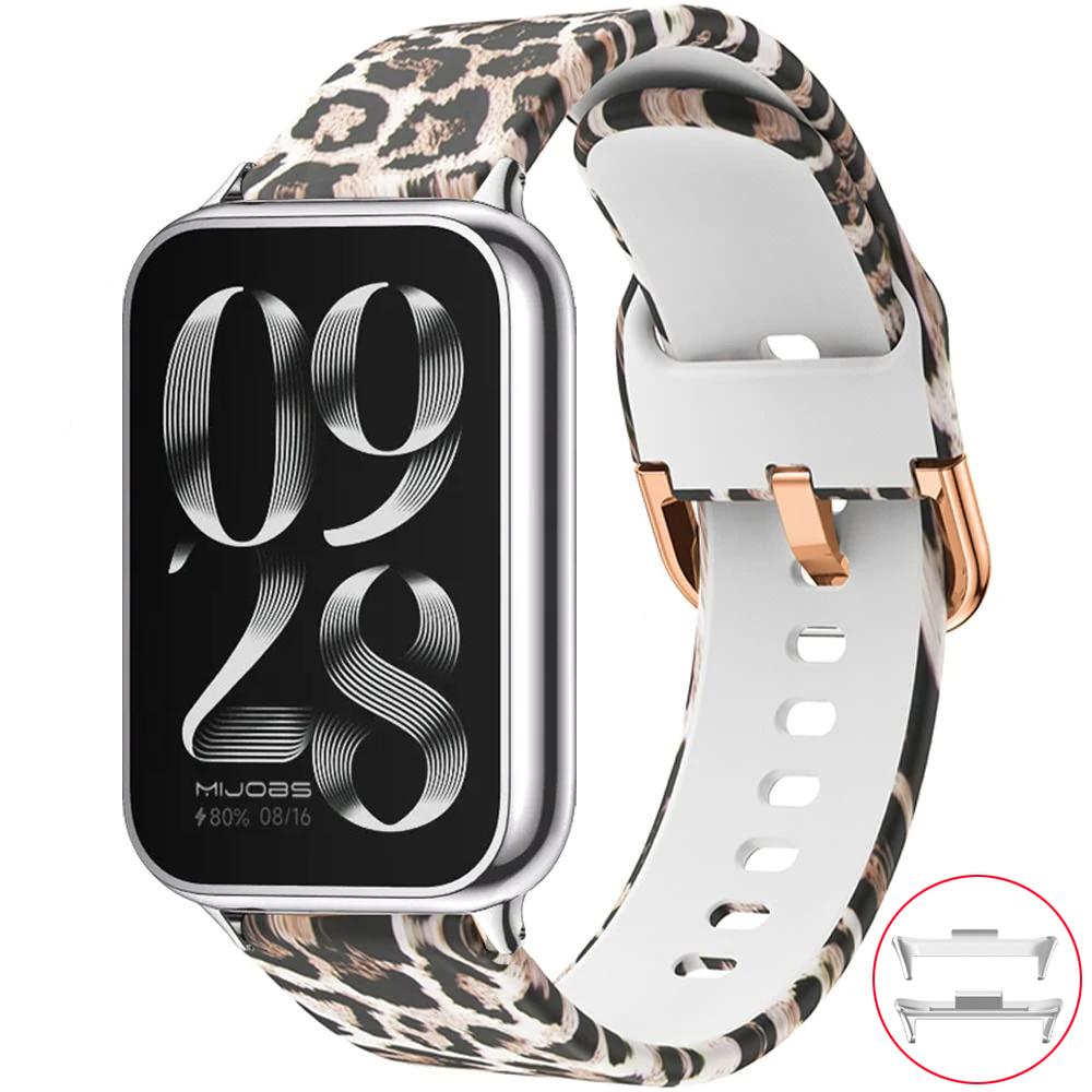 Druckarmband für Xiaomi Mi Band 8 9 Pro MiBand 8 Ersatz Silikon Smartwatch-Armband Armband correa Redmi watch 4 5 6 Armband