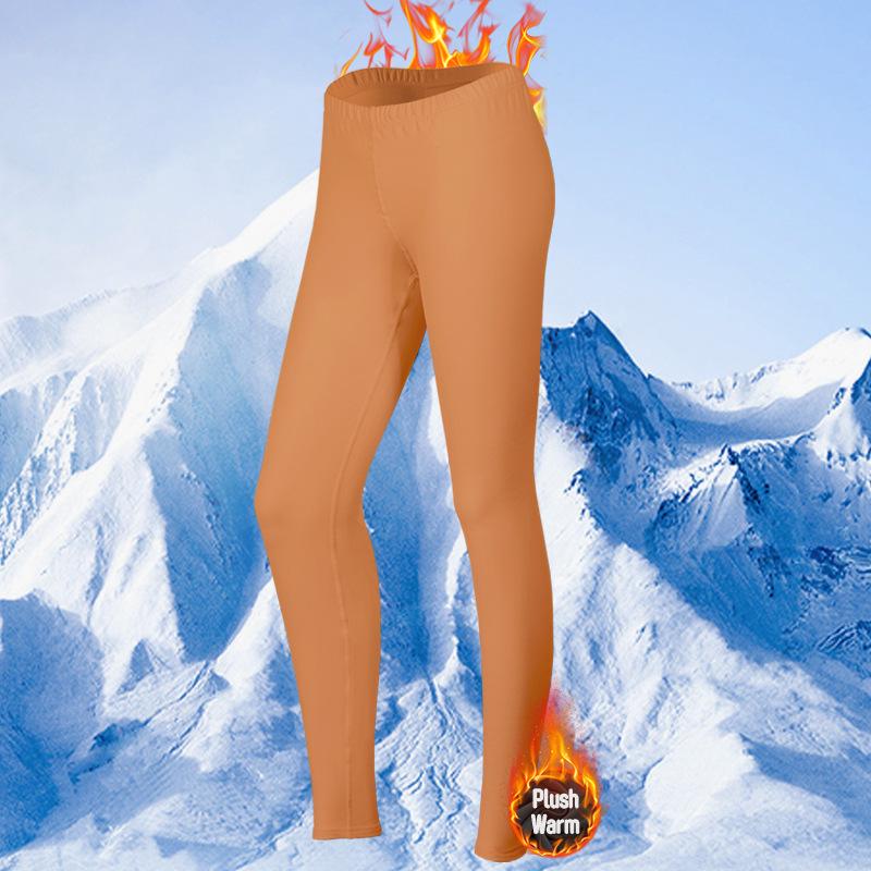 Damen Warmes Schnelltrocknendes Set mit Fleece-Futter: Langarm-Oberteil und Hose für Zuhause & Outdoor Herbst/Winter Fitness
