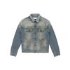 Giacca di Jeans con Nastro Aeroportuale OFF WHITE OMYE005S203860037388