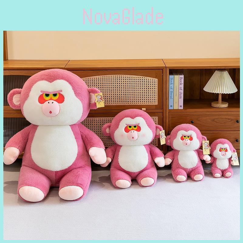 Adorable Pink Gorilla Plush Toy For Kids And Girls With Soft Short Plush Fabric