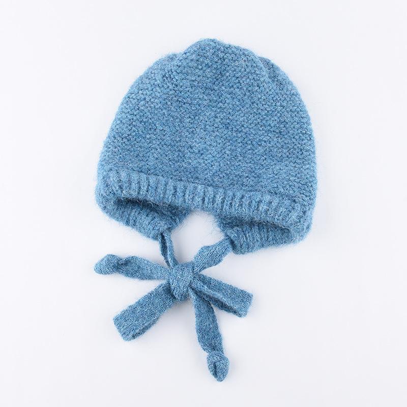 Bags and hats Balaclava hats Plush hats Women's winter warm ear protectors Wool knitted pullover hats Tide