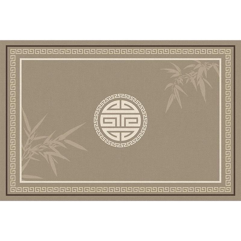 Luxury-lite New Chinese-style Plush Carpet for Tea Table, Waterproof, Stain-resistant and Easy to Clean, Bedroom Floor Mat