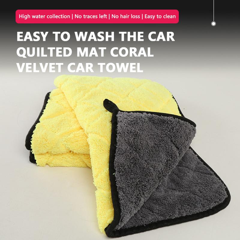 SEAMETAL 800GSM Car Microfiber Cleaning Towel Super Absorbent Drying Auto Detail Clean Towel 1PC
