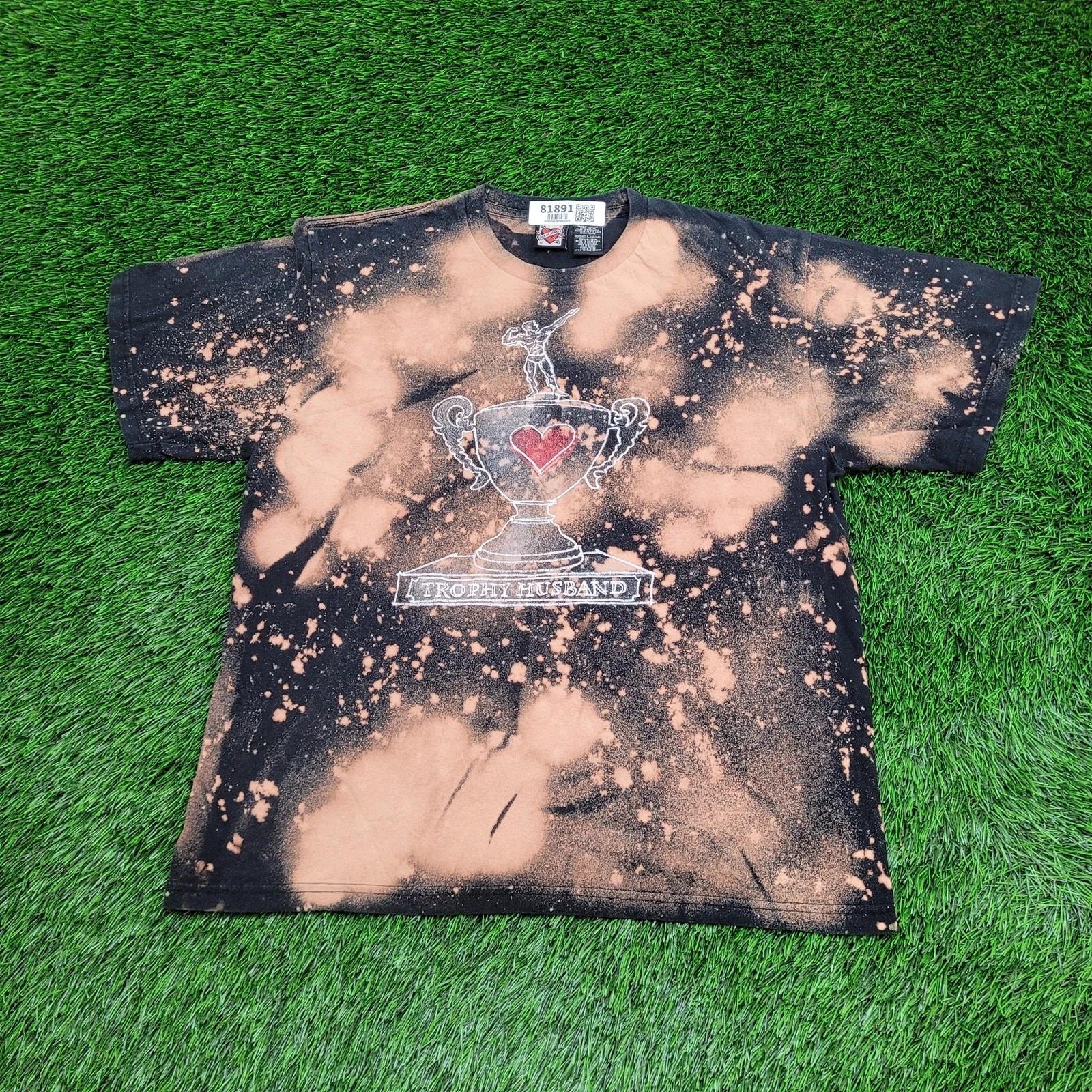 Vintage 90s Good Husband Shirt Large 22x26 Bleached Black S