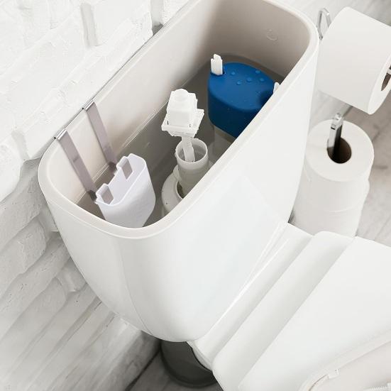 Yousheng Toilet Tank Tablet Holder with Hook Prevents Residue & Pollution In Water Tank Tablet Rack Easy Install Rust-Resistant Cleaner Rack