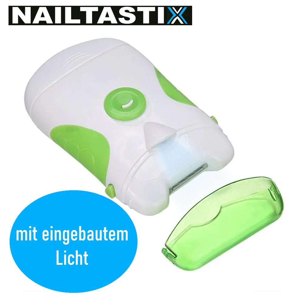 NAILTASTIX Nageltrimmer Nagelschere Nagelschneider Nagel Fräse Feile elektrisch
