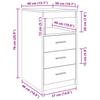 Drawer Cabinet with Vintage Wood Look 40 x 50 x 76 cm Engineered Wood