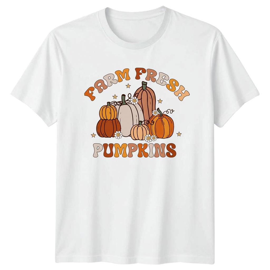 Farm Fresh Pumpkins Unisexs TShirt Pumpkin Thanksgiving Gift For Her