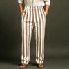 Men's Sporty Casual Striped Elastic Waist Straight Leg Pants