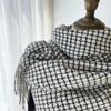 Scarf Women's Autumn and Winter New Imitation Cashmere Plaid Fringed Shawl Couple Thickened Scarf Warm Windproof Neck Scarf Casual Outdoor