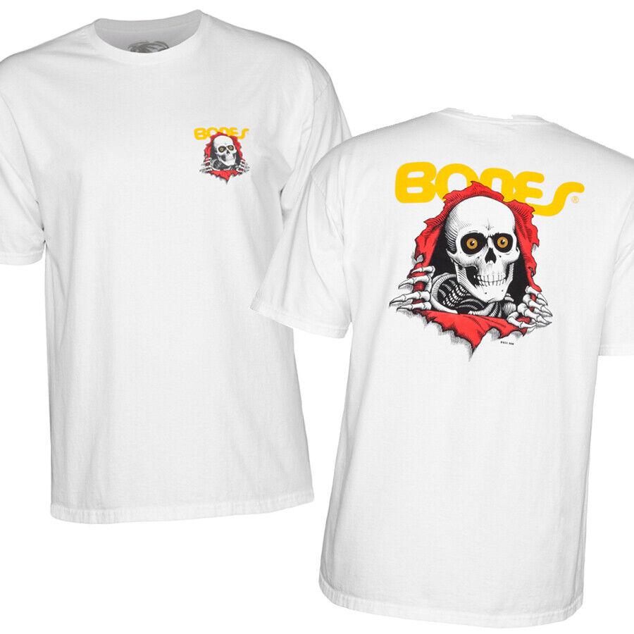 

Футболка унисекс Bones Ripper Powell Peralta Brigade с белым черепом и скейтбордом S