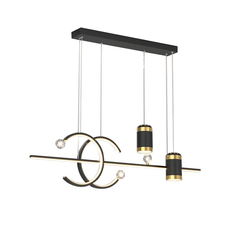 Minimalist LED Pendant Light for Restaurants & Dining - Modern Starry Sky Moon & Star Design