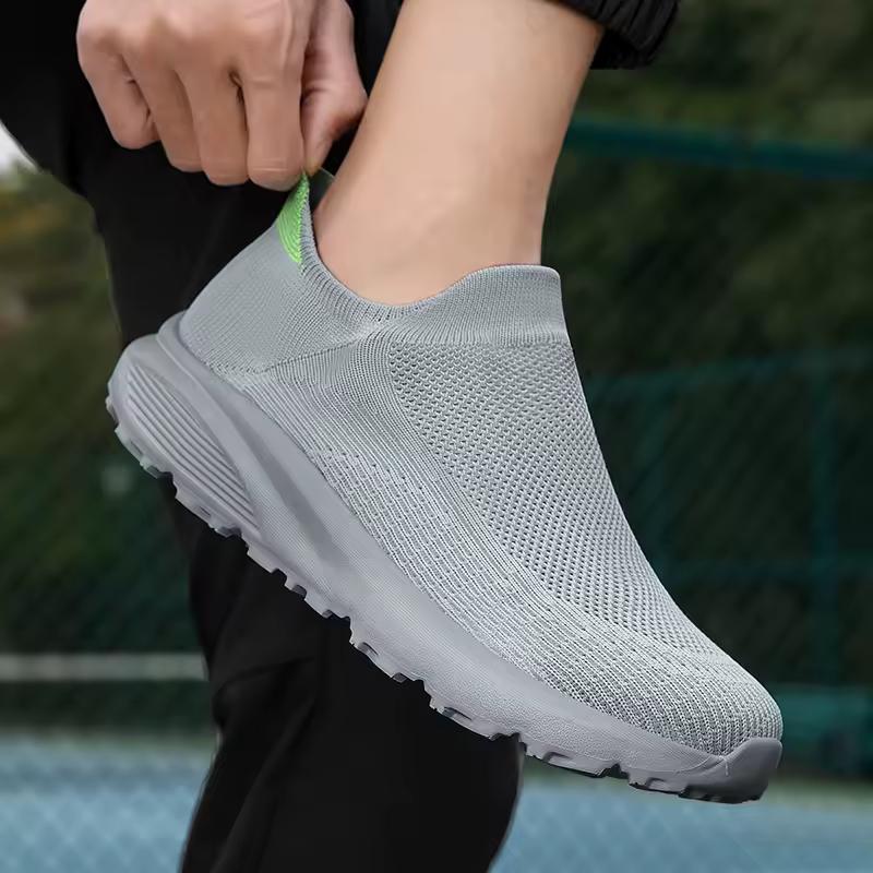 Spring and Summer Outdoor Anti Slip Walking Men Shoes Casual Sports Shoes Breathable Tennis Shoes Wide Foot Socks Sneakers