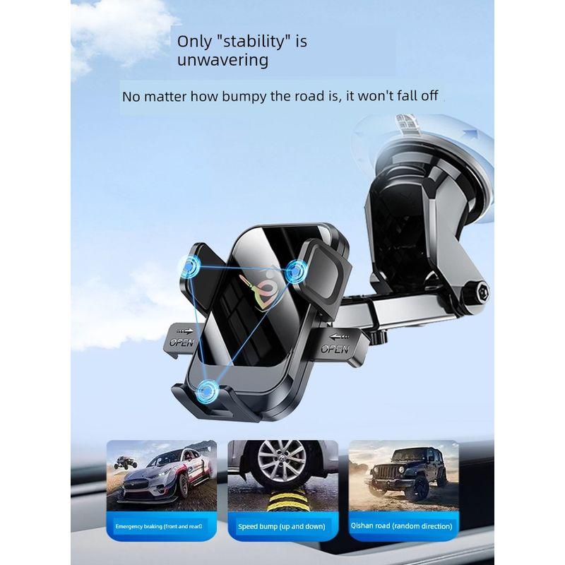Mobile Phone Car Mount for Navigation, 2025 New Model, Suction Cup Universal Car Holder for Phone in Car