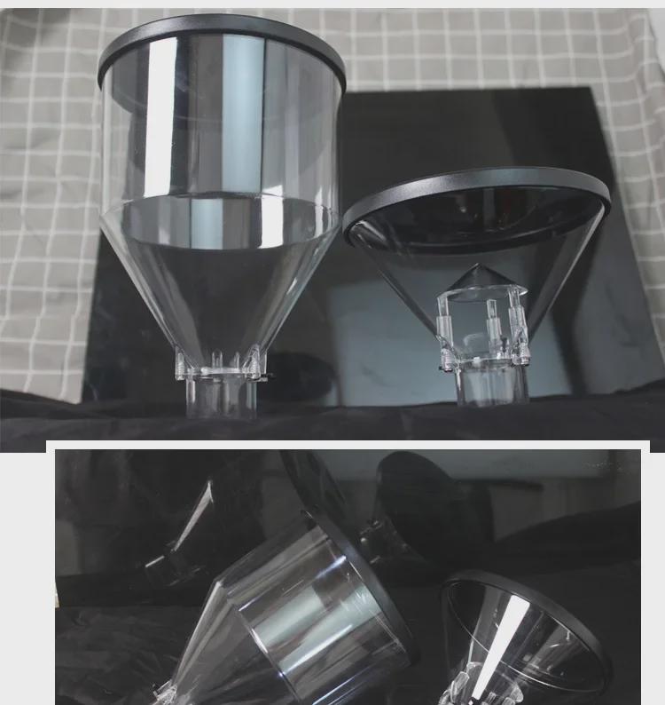 Elektrisk kaffekvarn med liten bönbehållare och rengöringstratt