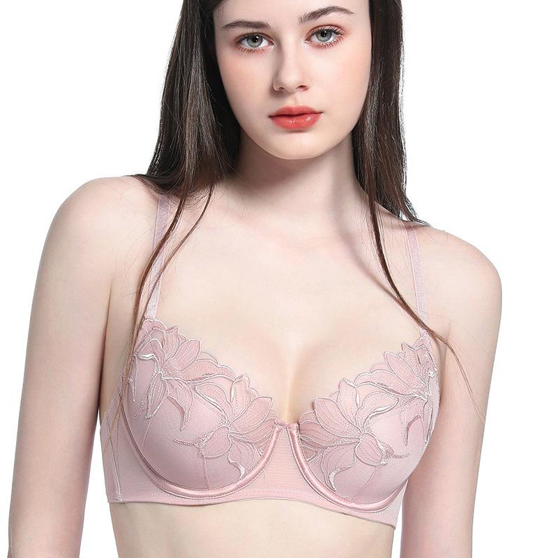Sexy Lace Bra, Thin Cotton, Big Breasts, Small French Underwear, Double Breasts, Anti-sagging Underwear