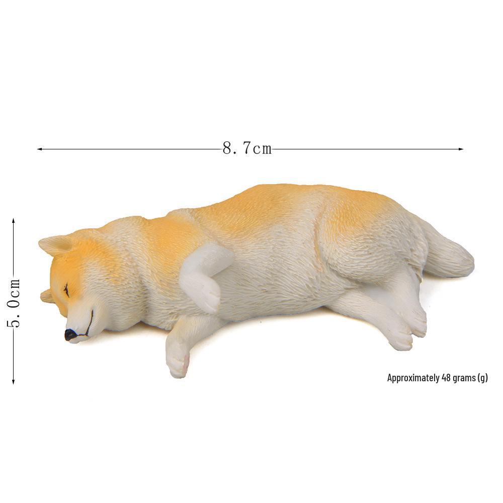 Gemütlicher Shiba Inu mit Bärenmagnet Figur Ornament