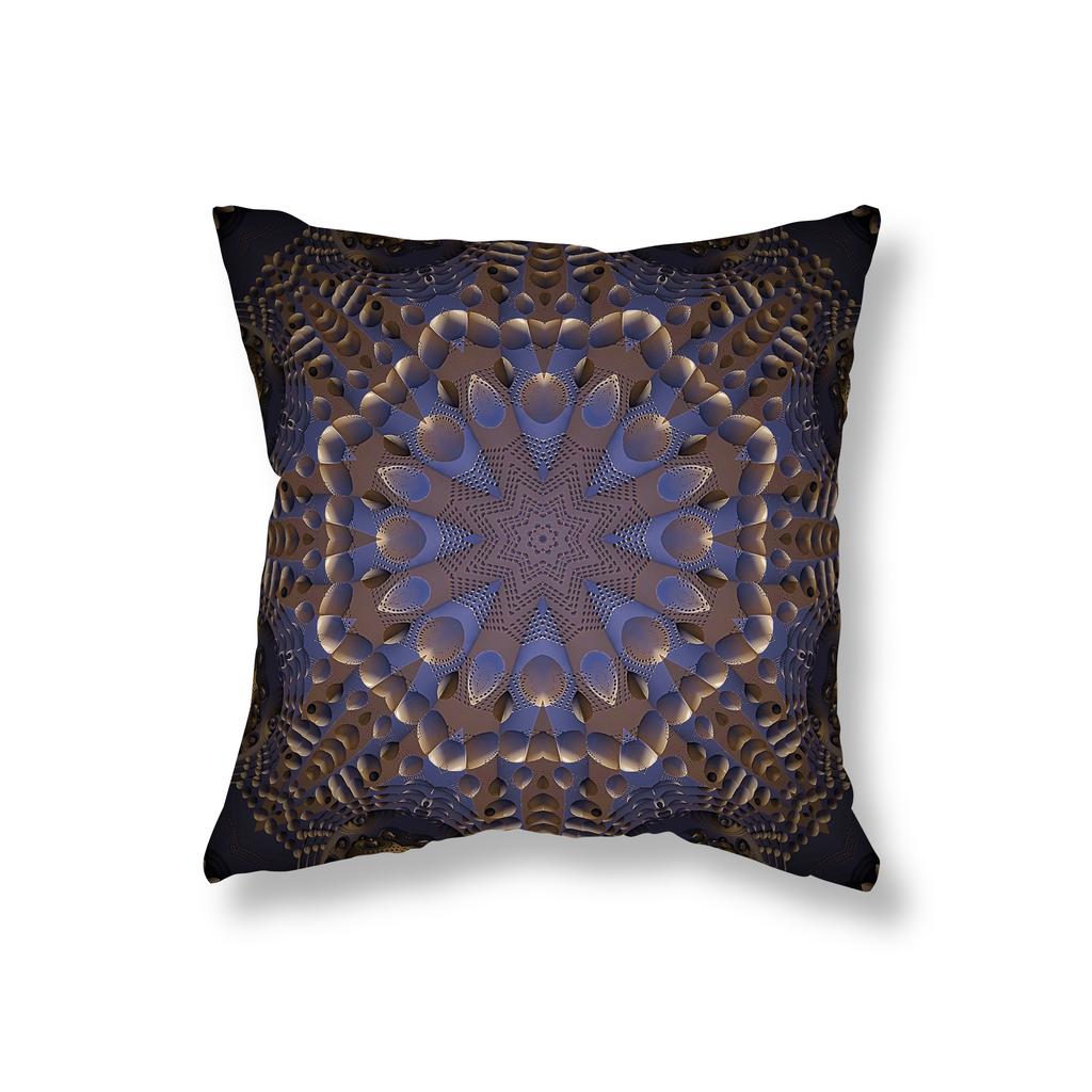 Psychedelic Mandala Geometric Print Throw Pillow Cover Sofa Decor Room Bedside Office Game Chair Cushion Cover Home Decor