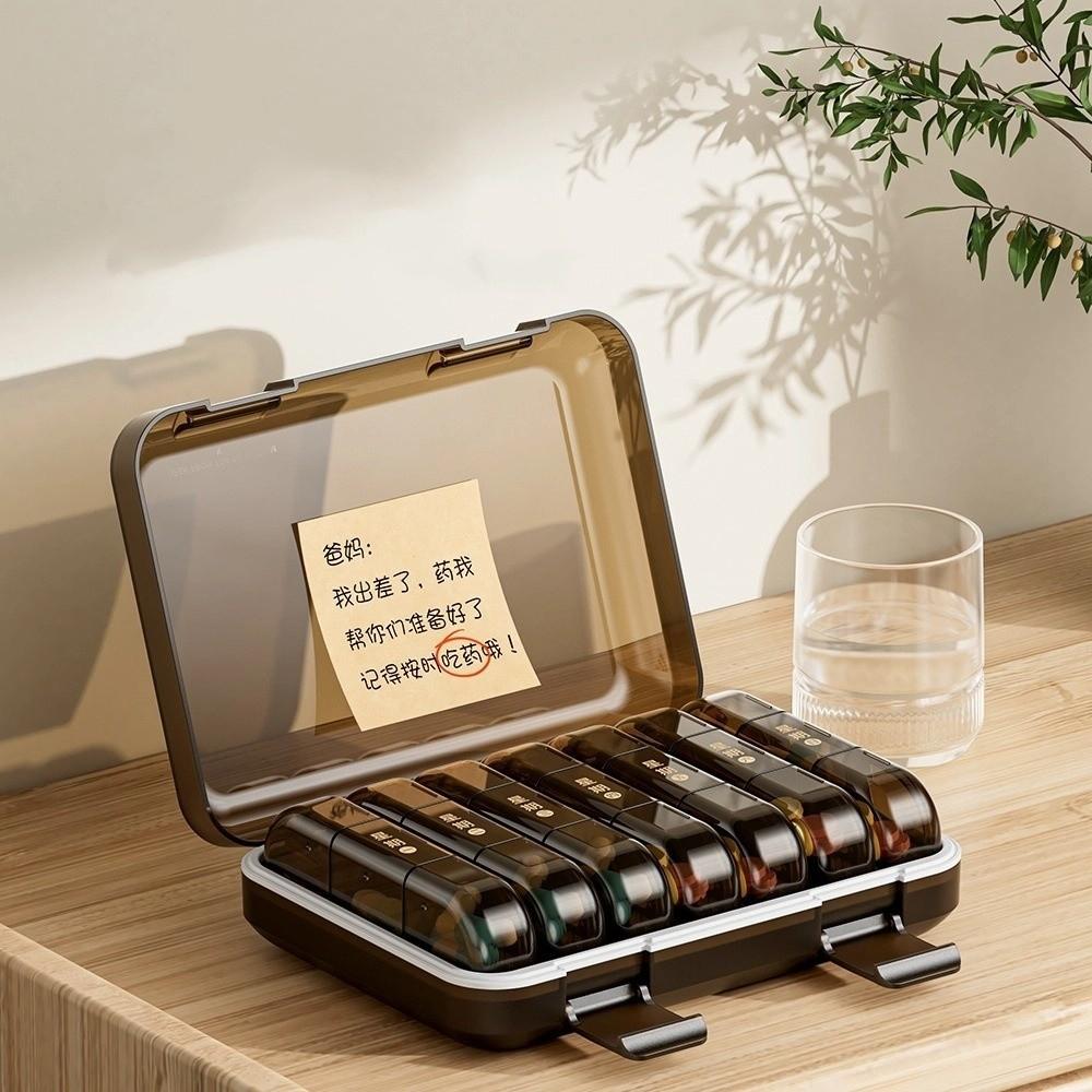 Seven Days Medicine Dispenser Japanese-style Weekly Pill Organizer Medicine Box  Home Organization