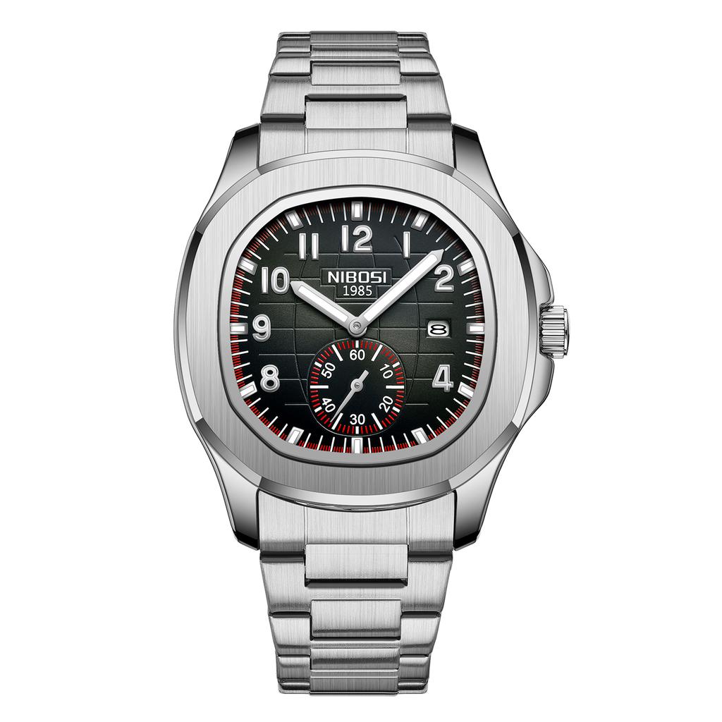 Luxury Men Watch Business Waterproof Male Clock Luminous Date Stainless Steel Square Quartz Man Watches