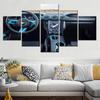 5 Pieces Modular Picture Prints Wall Art Home Decoration Ford Mustang Car Framed Canvas Painting For Living Room Bedroom Artwork