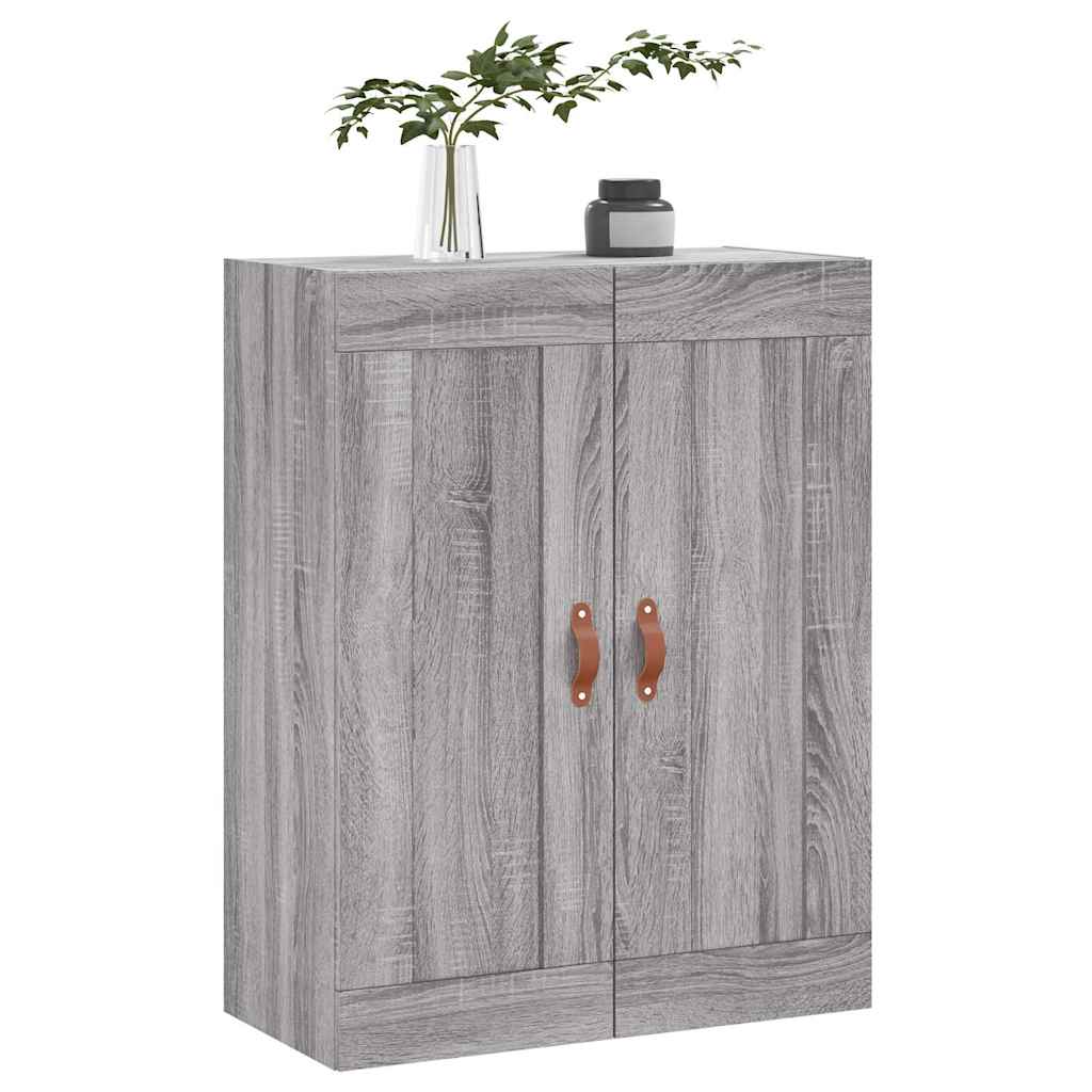 Wall Cabinet Grey Sonoma 69.5 X 34 X 90 Cm Particleboard