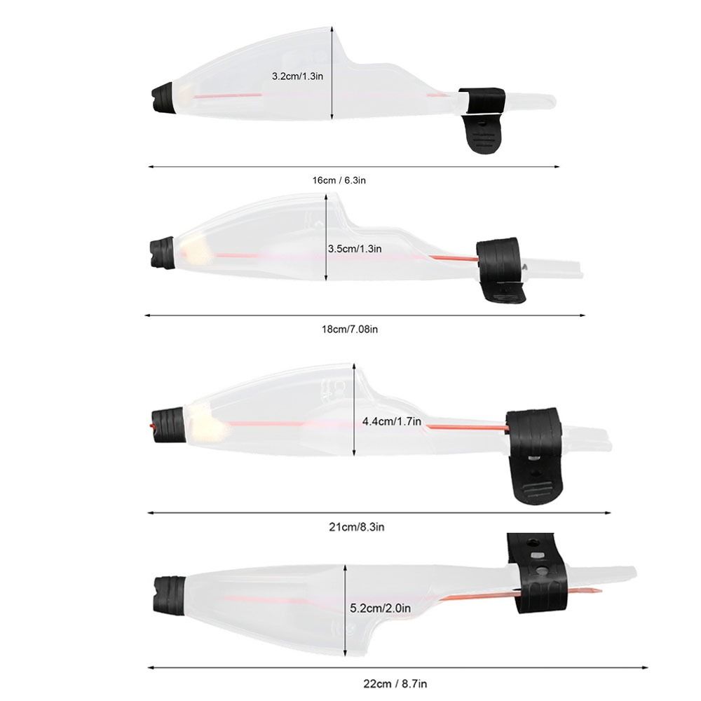 5PCS PVC Fishing Rod Tip Cap 3 Sizes Telescopic Fishing Rod Cap Rod Top Cover Fishing Accessories