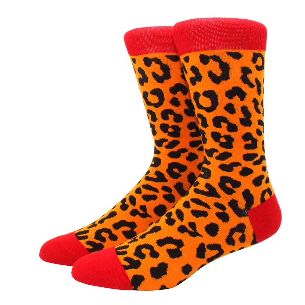 1 Pair of  Fun Men Socks Casual Cartoon Fruit Banana Flamingo Lemon Egg Sloth Pizza Happy Harajuku Skateboard Socks