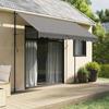 VidaXL Retractable Awning, Awning with Adjustable Height, Balcony Sun Canopy, Garden Terrace Patio Awning, 368740