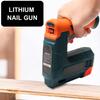 Professional Electric Stapler Lithium Cordless Nail Guns Staple Guns Nailer Furniture Tool Wood Frame Stapler