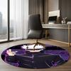 Jujutsu Kaisen Printed Round Rug Carpet Chair Rug Area Rug Entryway Doormats,for Office Chair Living Room Bedroom Kitchen Room.