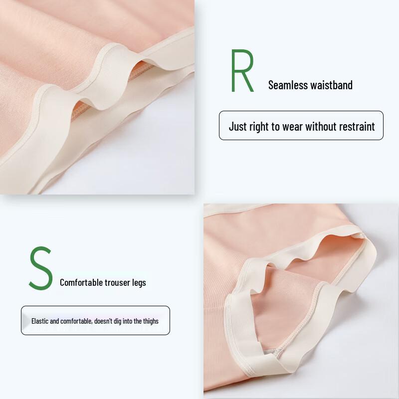 Women's Modal Seamless 7A Antibacterial Mid-Waist Briefs