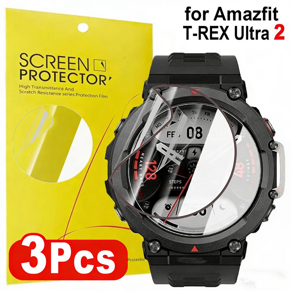 1-5Pcs Soft Hydrogel Films for Amazfit T-Rex Ultra2 Watch Screen Protectors Composite Films for Amazfit T-Rex Ultra2 Not Glass
