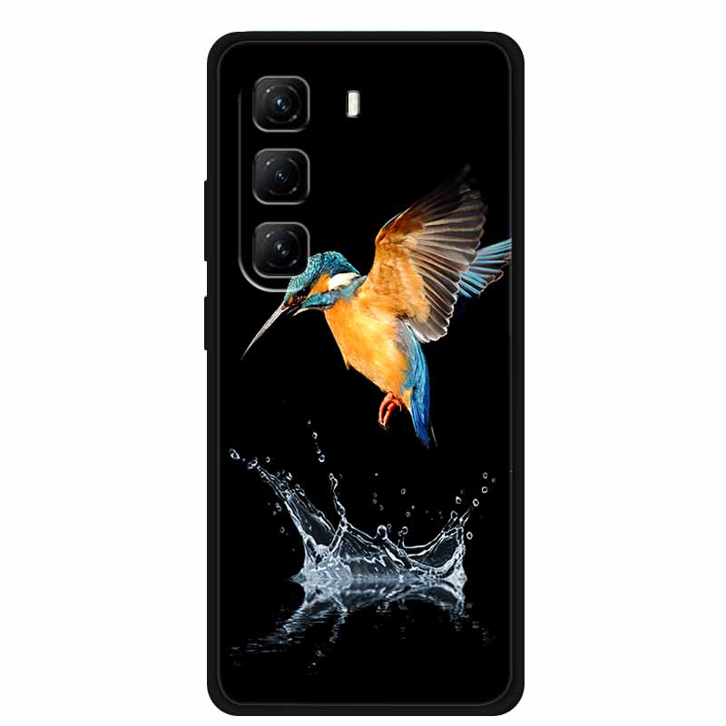 For Infinix Hot 60 Pro+ Case Cool Cartoon Soft Silicone TPU Black Cover For Infinix Hot 60 Pro Plus ShockProof Phone Case X6886