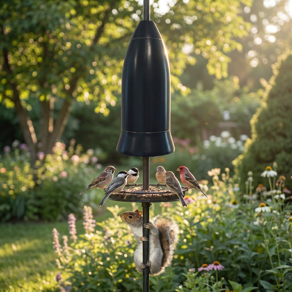 Squirrel Baffle Bird Feeder Surround Shield - Squirrel Cover for Outdoor Feeders
