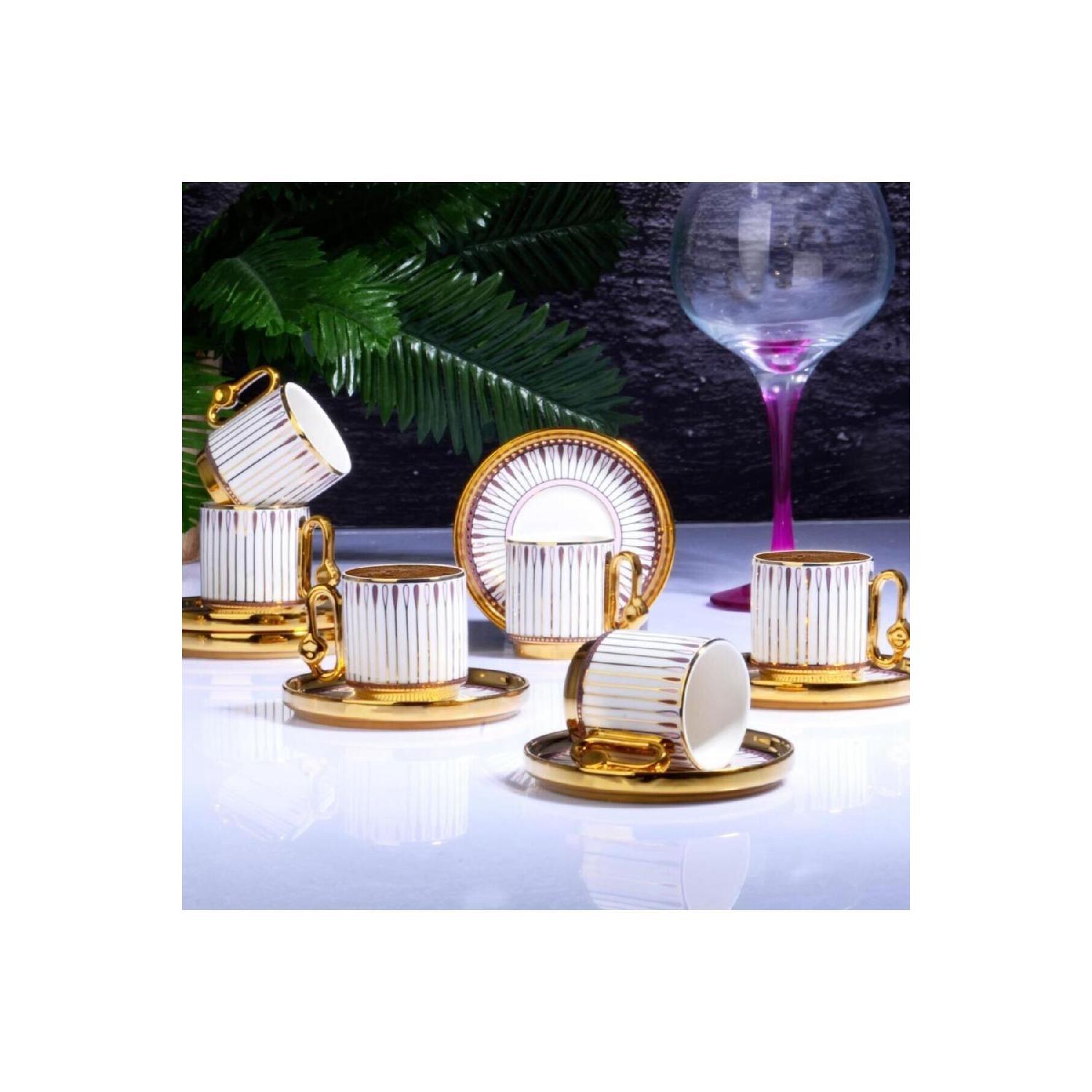 

Набор чашек Majestic из 6 предметов на ножках, 90 куб.см Pink-ist-178p