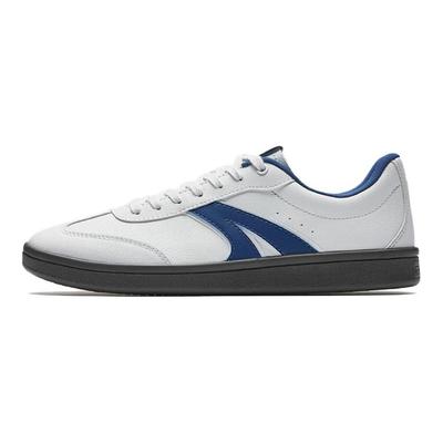 Lifestyle Series Retro Trendy Slip-Resistant Durable Lightweight Low-Top Skate Shoes Men Sneaker Grass-White Gray City-Blue 912538033-3