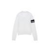 GOXO Airy Knit Zip Up Smile Heart White