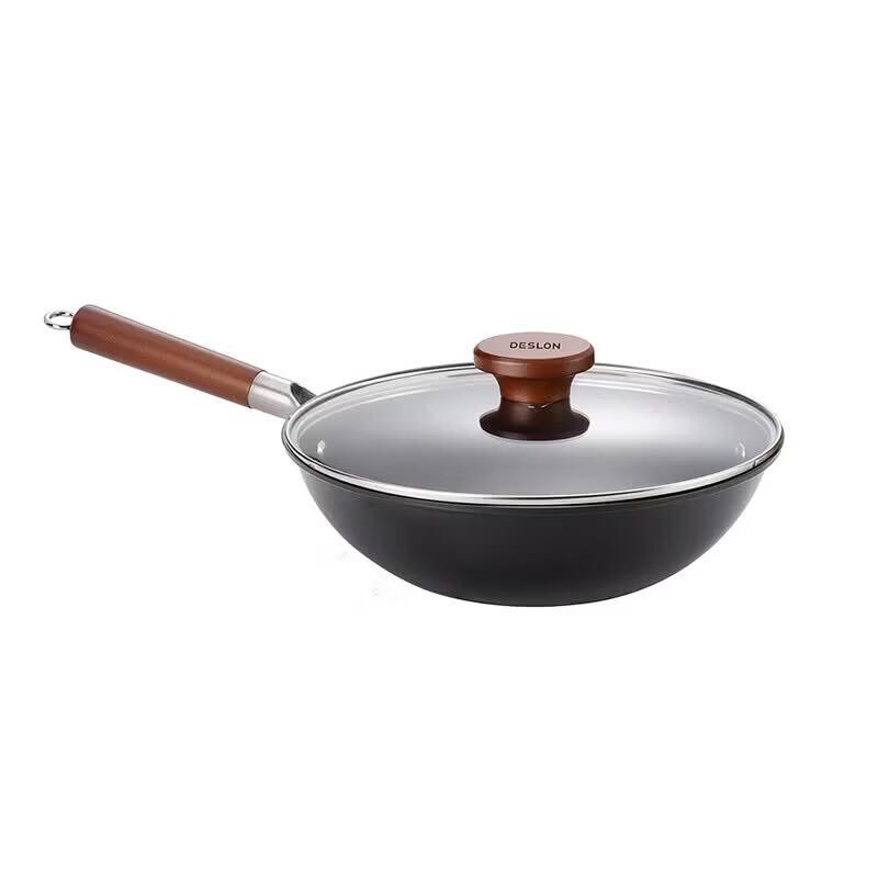 DESLON Non-Coated Fine Iron Wok