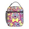 1 Piece Zipper Closure pastel spotted  Storage Bag Pocket Mr Blobby School Lunch Food Box Reusable For Lunch Food Bag