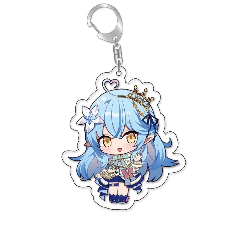 Lovelive Vtuber Nakiri Ayame Shirakami Fubuki Minato Aqua Gawr Gura Cute Cartoon Keychain Kawaii Keyring Bag Parts & Trendy Gift