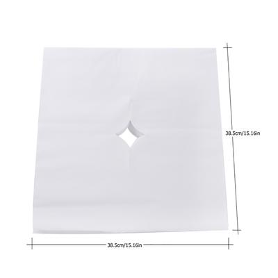 100Pcs Bag Square Spa Face Hole Cover Beauty Salon Disposable Towel Non Woven Fabric Massage Cover