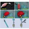 1PC Carp Fishing PVA Mesh Refill Roll Hair Rig Hook Bait Feeder Nets Bags Hook Water Dissolving Refillable PVA For Stocking Bags for Pellets and Rigs