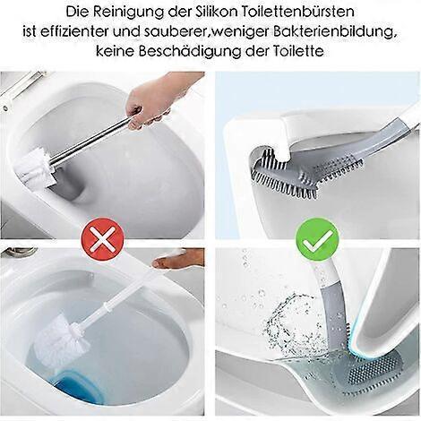 Golf Silicone Toilet Brush Long Handled Toilet Brush Toilet Brushes and Holders for Bathroom