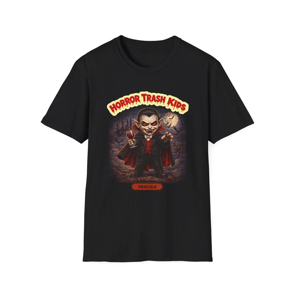 Horror Trash Kids Dracula T-Shirt | Vampire Retro Graphic Tee