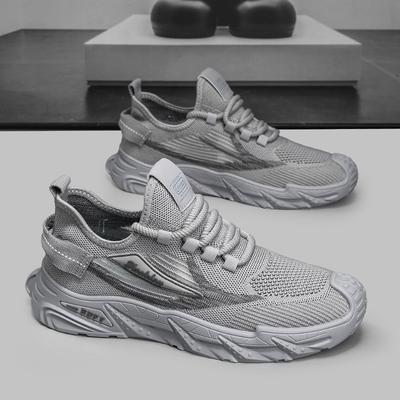Men's Shoes Summer New Breathable Mesh Soft Sole Sports Running Casual Hollow Thin Mesh Mesh Shoes Versatile