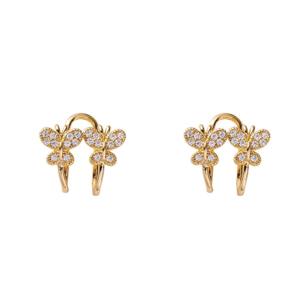 Retro French Butterfly Ear Cuff: Elegant, No-Piercing, Simple Design