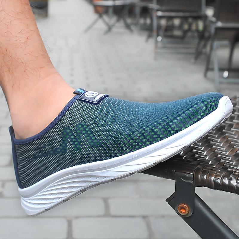 Fashion Mesh Men Casual Shoes Summer Lightweight Sneakers Men Outdoor Walking Shoes Breathable Slip On Mens Loafers Zapatillas Hombre